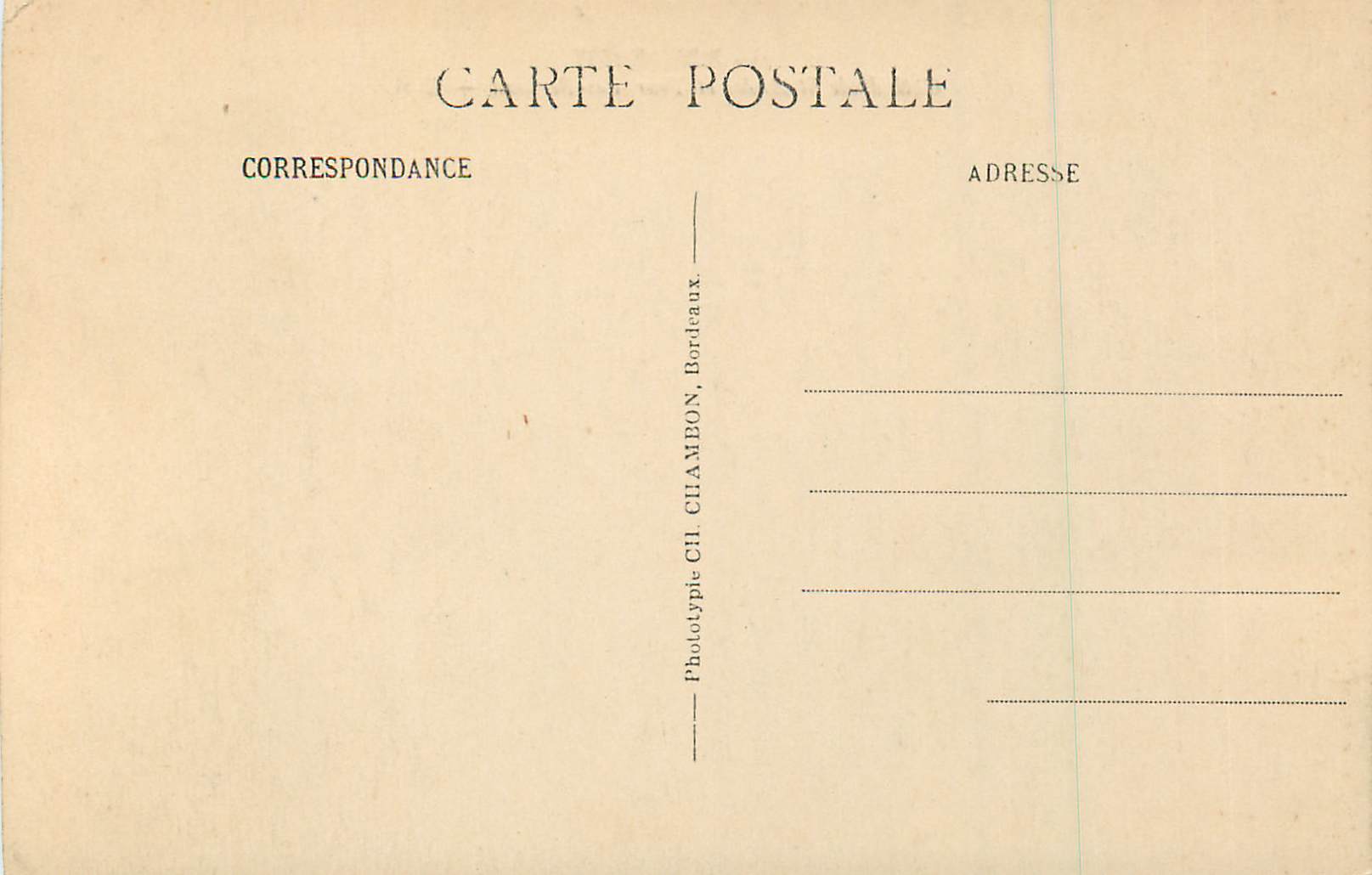CPA Bordeaux Cathedrale St Andre et Tour Pey Berland — Verso