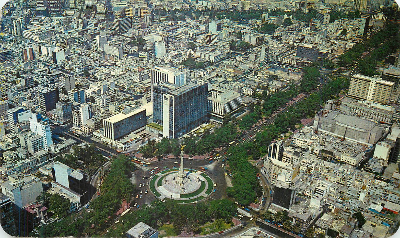 CPM Air View of Reforma Maria Isabel Hotel Mexico City Mexico