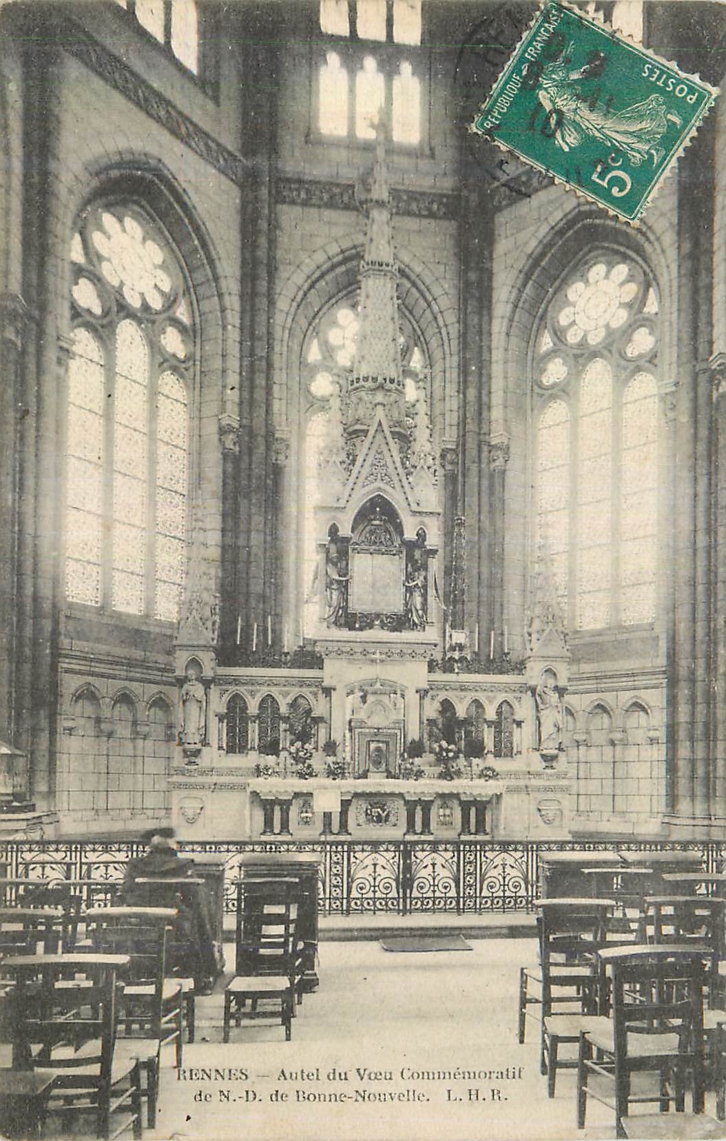 Rennes — Autel du Vœu Commémoratif de N.-D. de Bonne-Nouvelle — L. H. R.