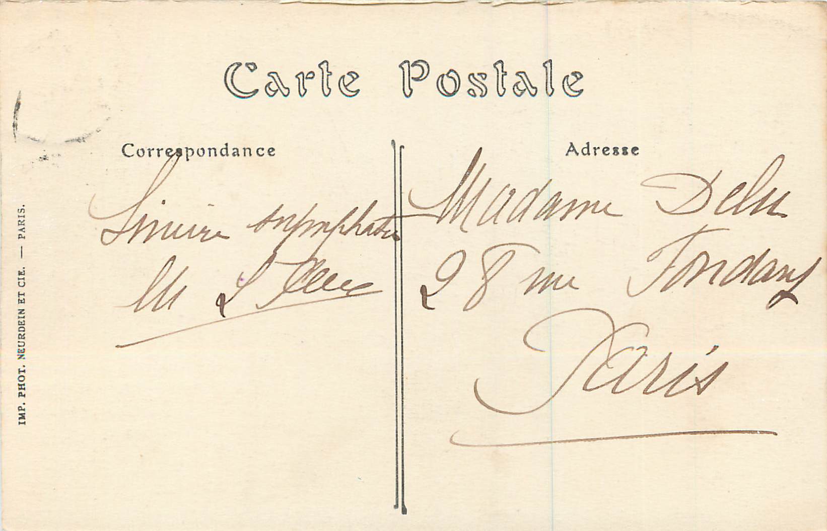 CPA Eventail Point d'Alencon Compagnie des Indes Alencon — Rückseite