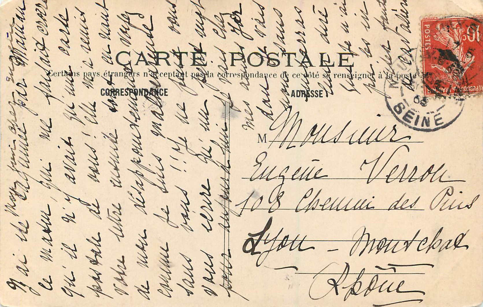 CPA Paris Le Bois de Boulogne en Hiver Un Refugesous la Neige — Rückseite
