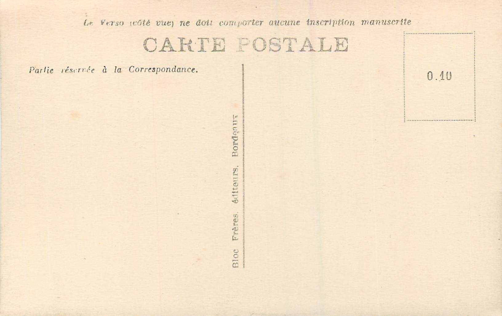 CPA Bordeaux Cathedrale St Andre — Verso