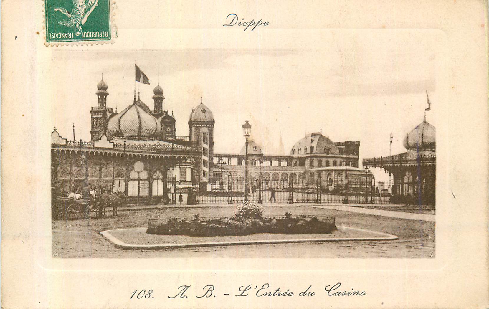 CPA Dieppe L'Entree du Casino
