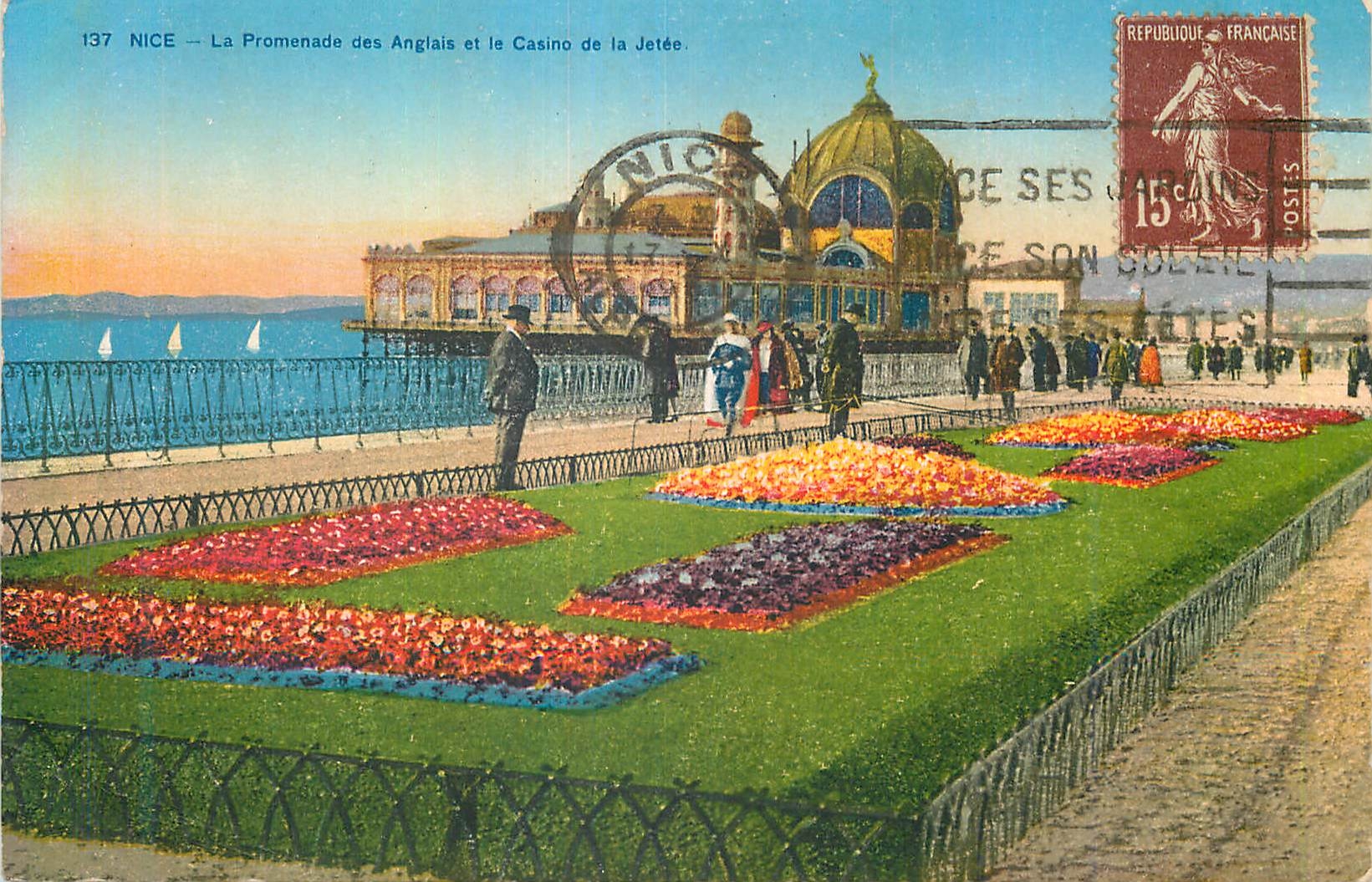 CPA Nice La Promenade des Anglais et le Casino de la Jetee