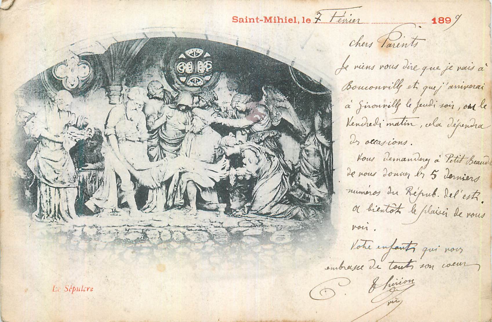 El Sepulcro — Saint-Mihiel, el 7 de Febrero de 1899 — Edición anónima