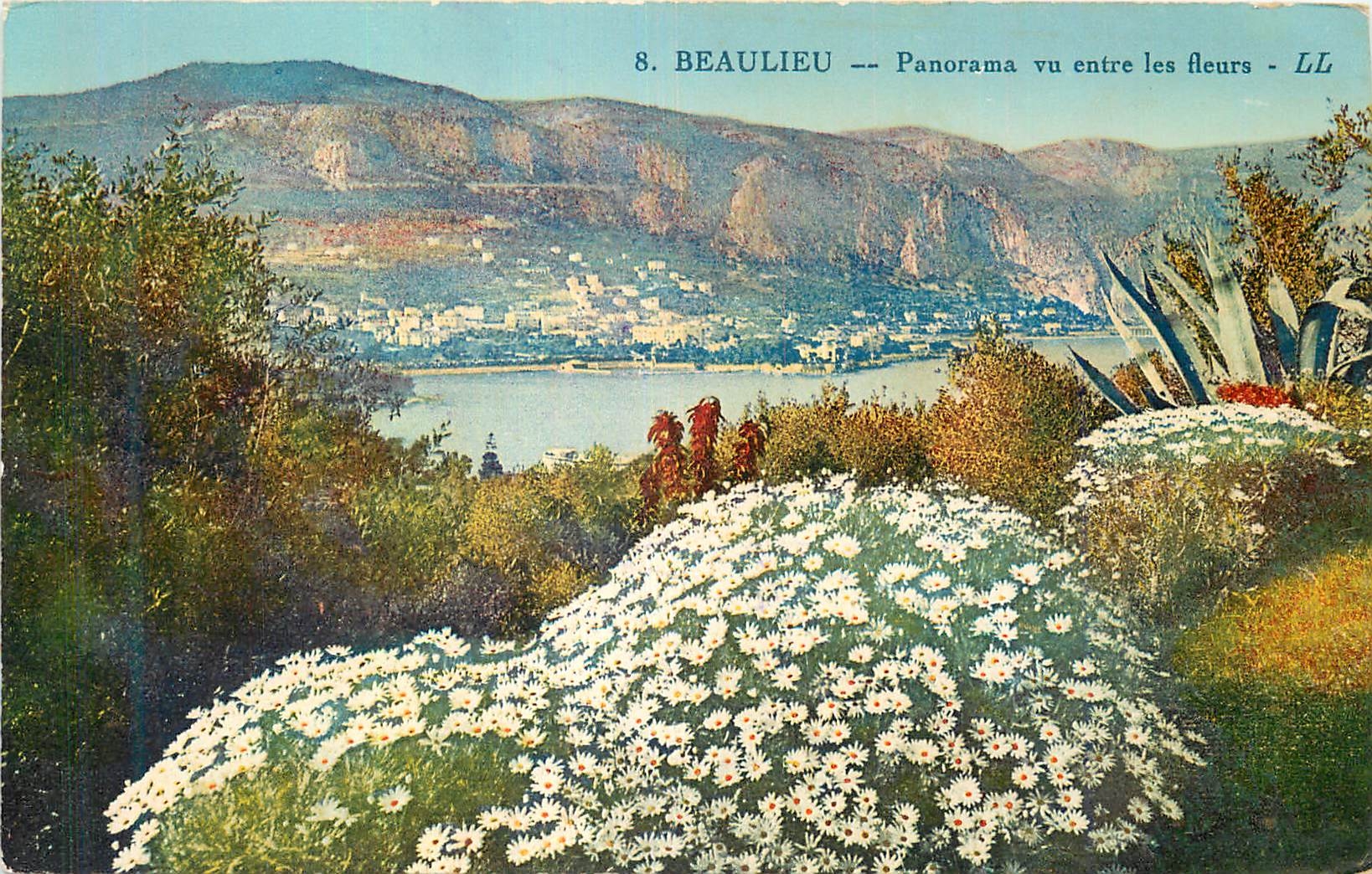 CPA Beaulieu Panorama vu entre les Fleurs
