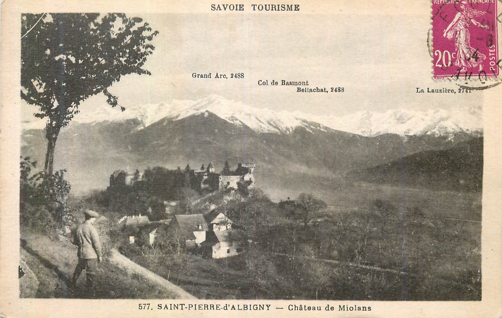 CPA Saint Pierre d'Albigny Savoie Pittoresque Chateau de Miolans