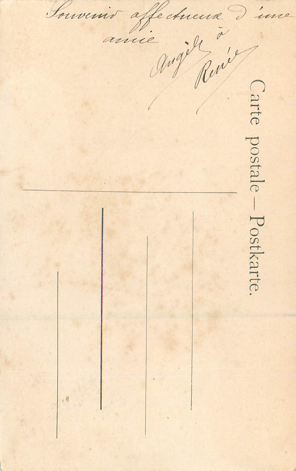 CPA Hayes Peche — Verso