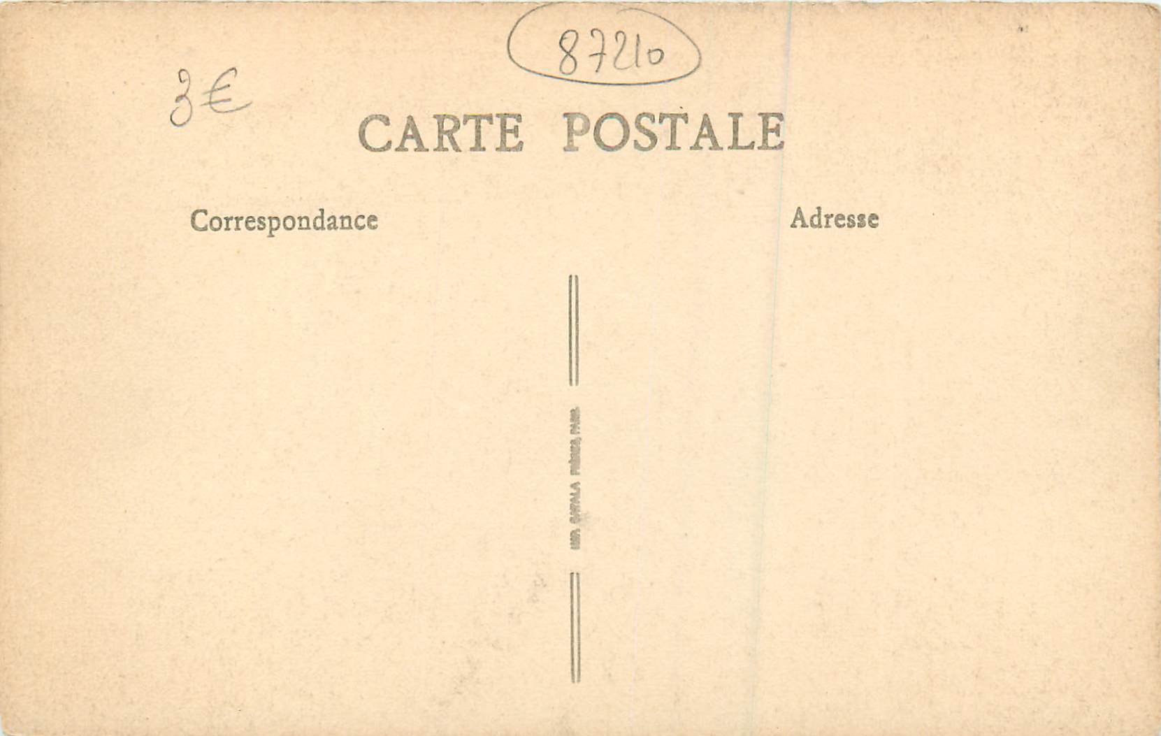 CPA Eglise Paroissiale du Dorat Le Grand Portail — Back