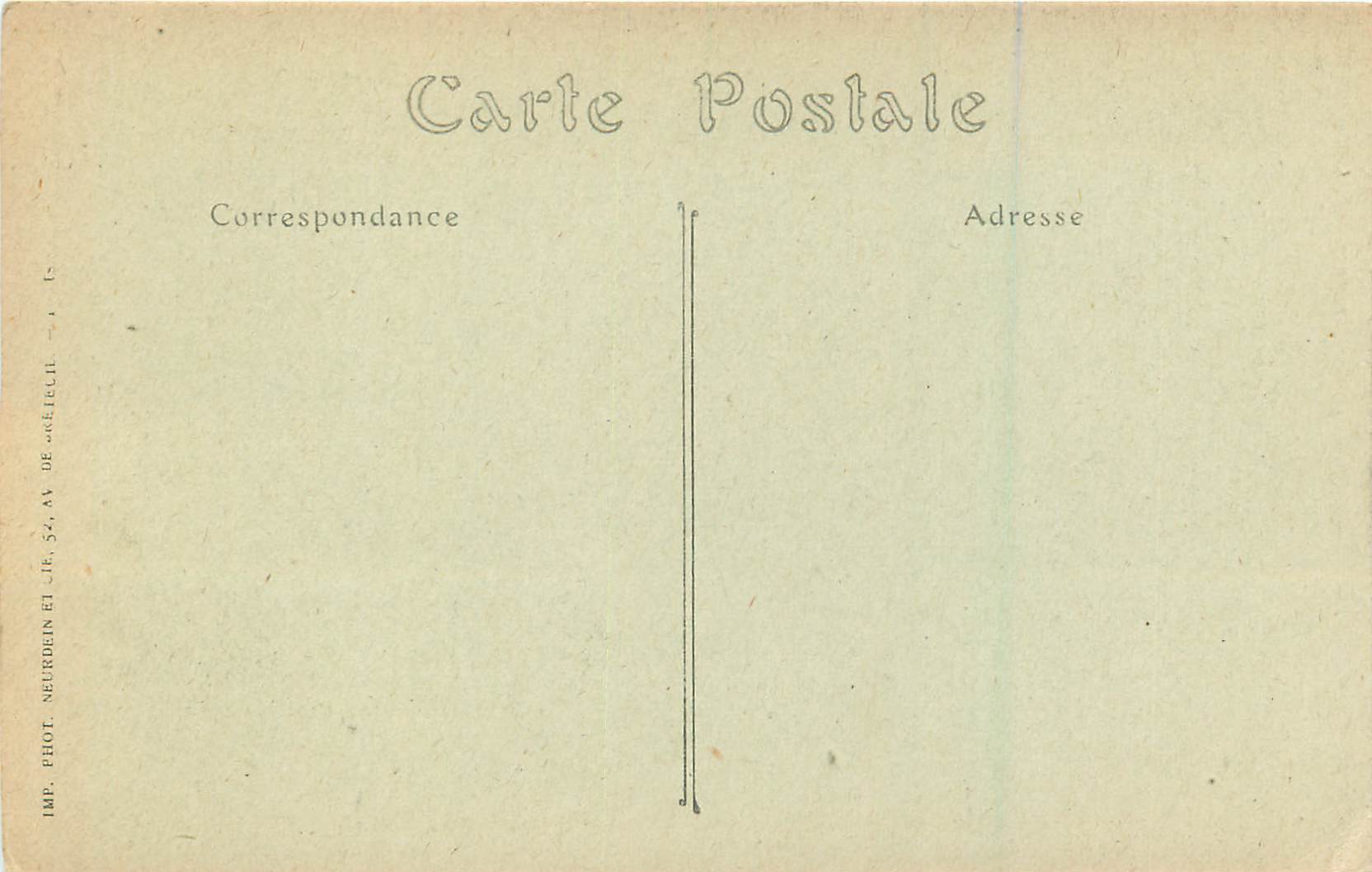 CPA Chalons sur Marne Ancienne Porte Rue de Marne — Verso