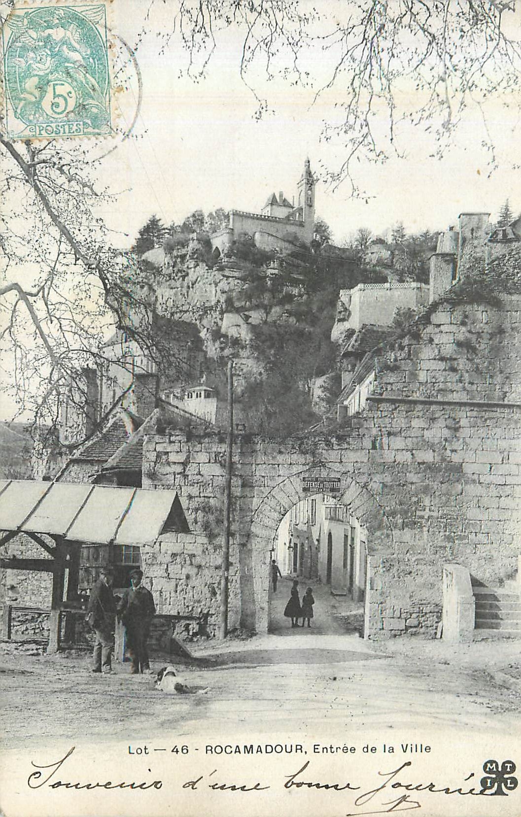 CPA Rocamadour Entree de la Ville