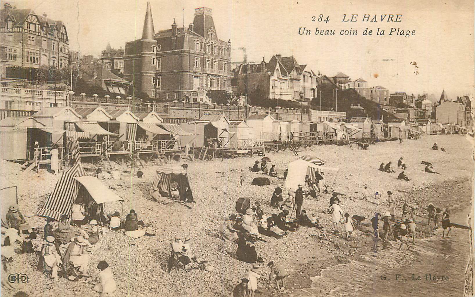CPA Le Havre Un Beau Coin de la Plage