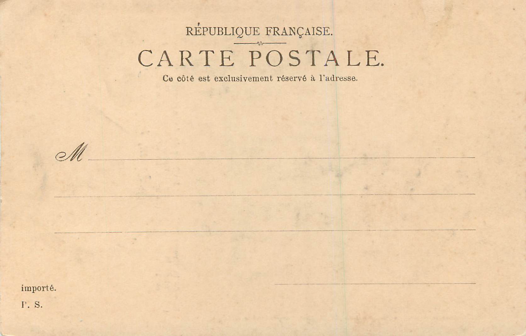 CPA Rouen Rue de la Grosse Horloge — Rückseite