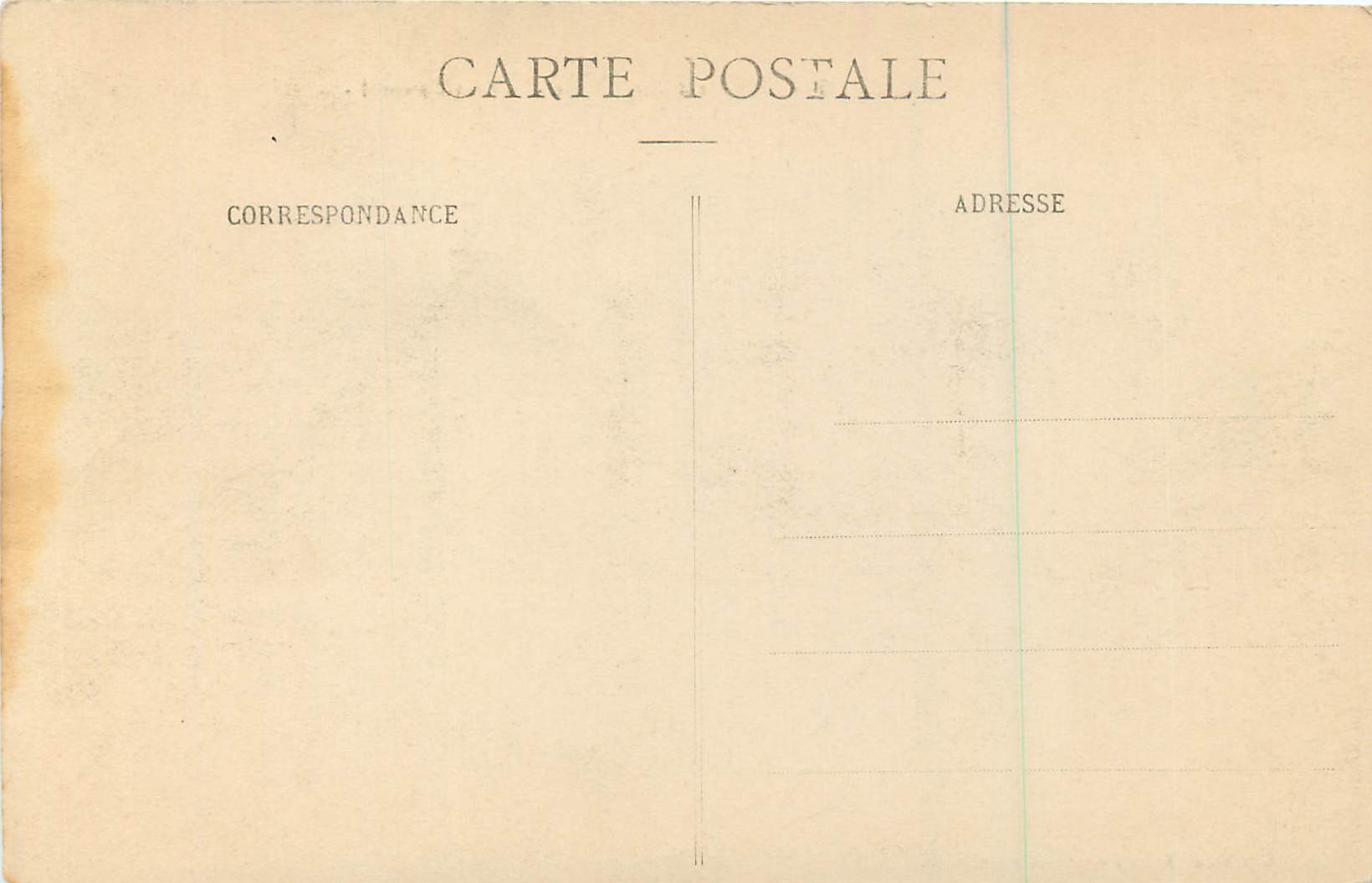 CPA Saint Malo Cote d'Emeraude La Plage a Maree Basse Le Fort National — Verso