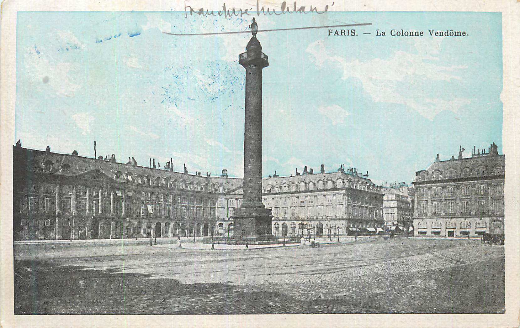 CPA Paris La Colonne Verdome