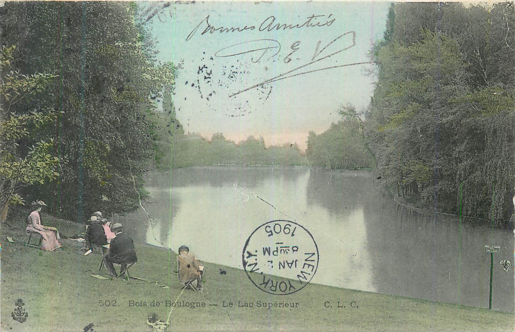 CPA Bois de Boulogne Le Lac Superieur