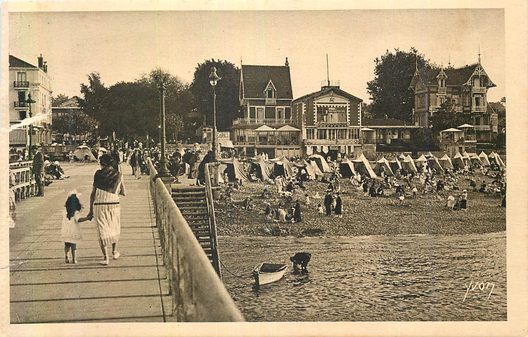 CPA Les Charmes de la Corte d'Argent Mer et Foret La Douce France Un Coin de la Plage d'Arachon