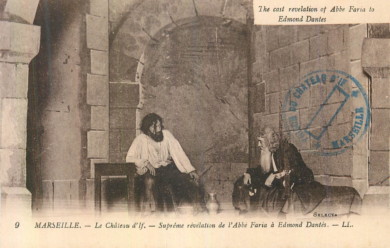 CPA Marseille Chateau d'If Supreme Revelation de l'Abbe Faria a Edmond Dantes