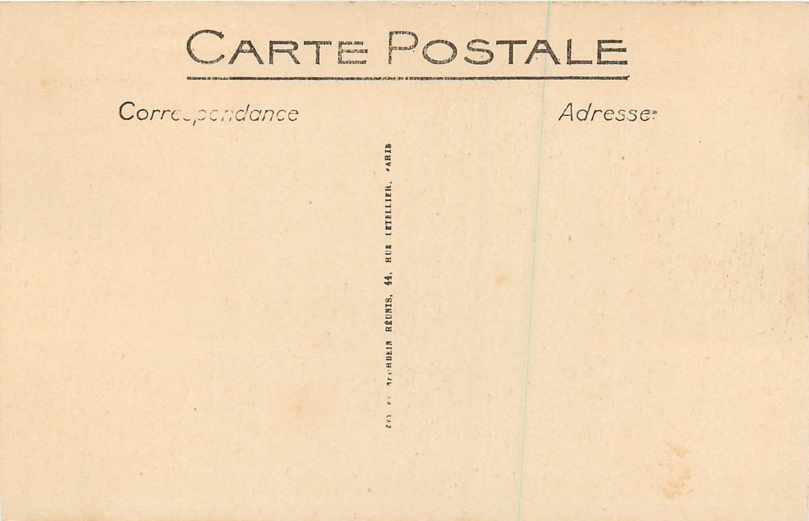 CPA Marseille Chateau d'If Supreme Revelation de l'Abbe Faria a Edmond Dantes — Rückseite