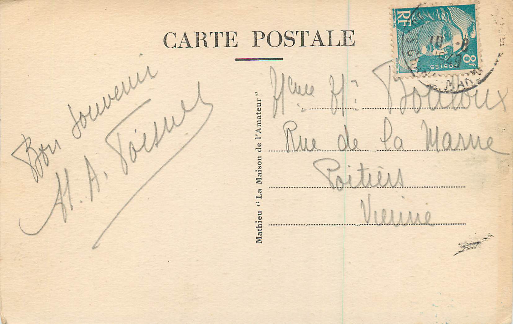 CPA Saint Georges de Didonne La Plage — Back