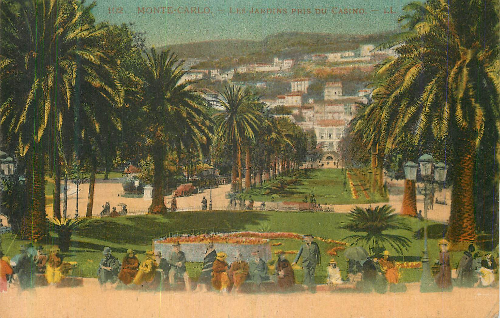 Monte-Carlo — Les Jardins près du Casino — LL