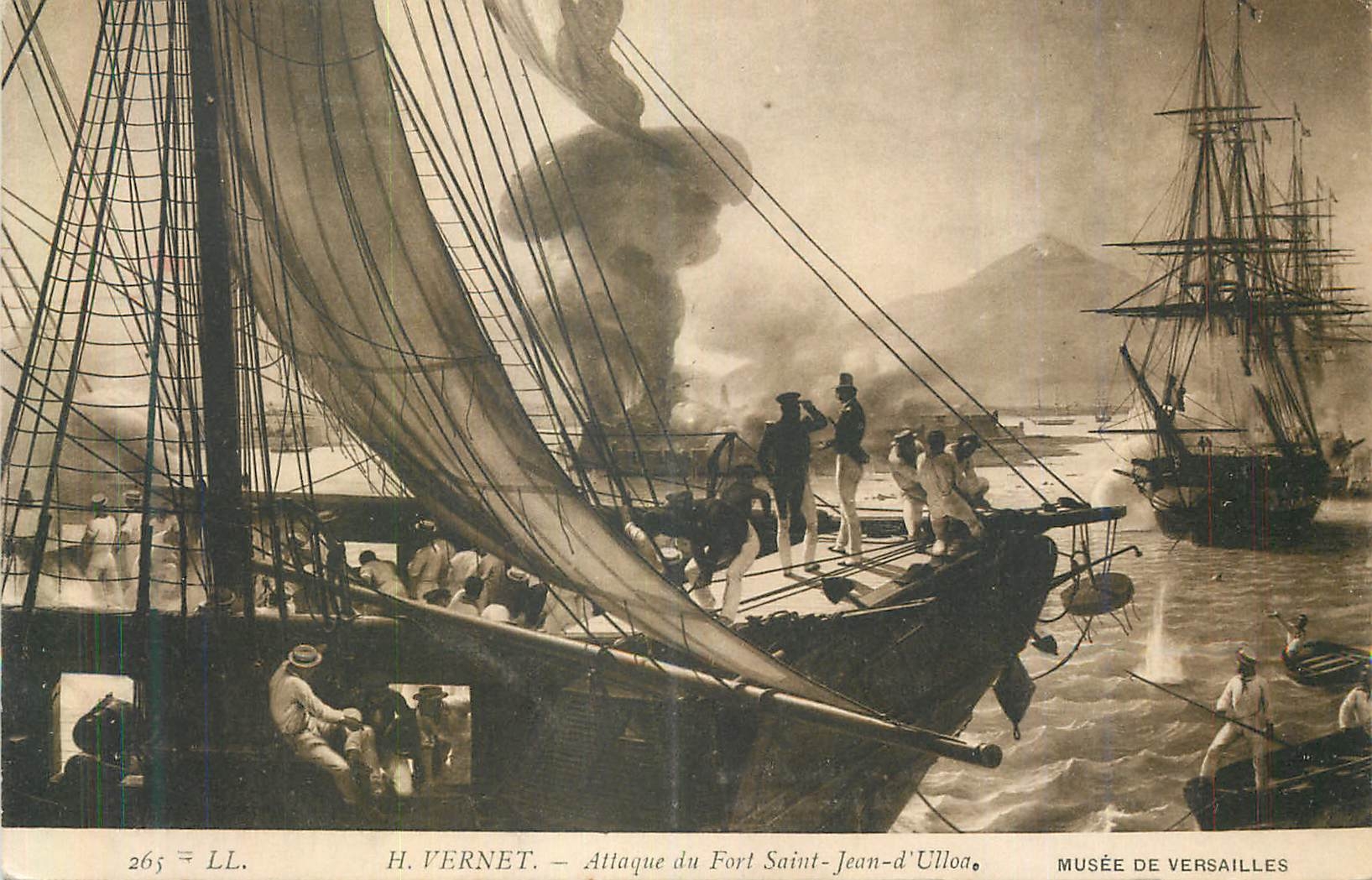 CPA Musee de Versailles H Vernet Attaque du Fort Saint Jean d'Ulloa