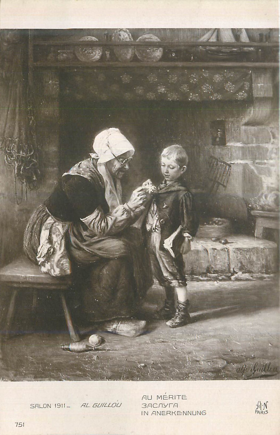 CPA Salon 1911 Al Guillou Au Merite