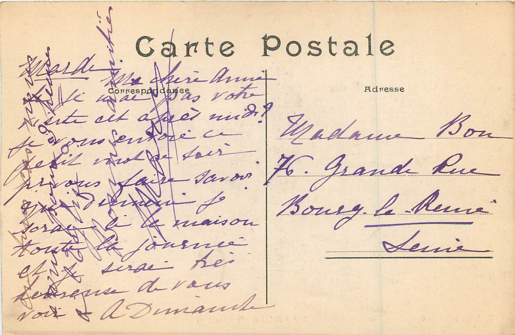 CPA La Maison du Pecheur (Nuit d'Automne) — Verso