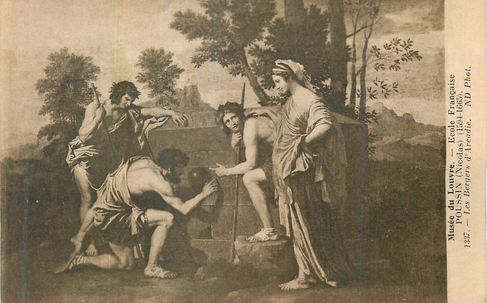 CPA Musee du Louvre Ecole Francaise Poussin (Nicolas) (1594 1665) Les Bergers d'Arcadie