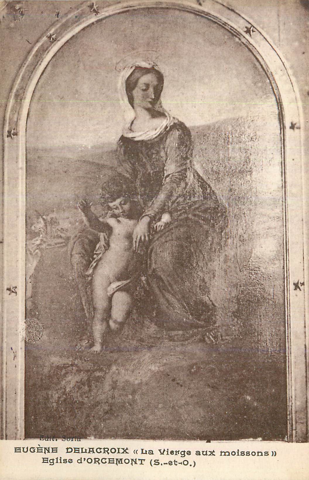 CPA Eglise d'Orcemont (S et O)Eugene Delacroix La Vierge aux Moissons