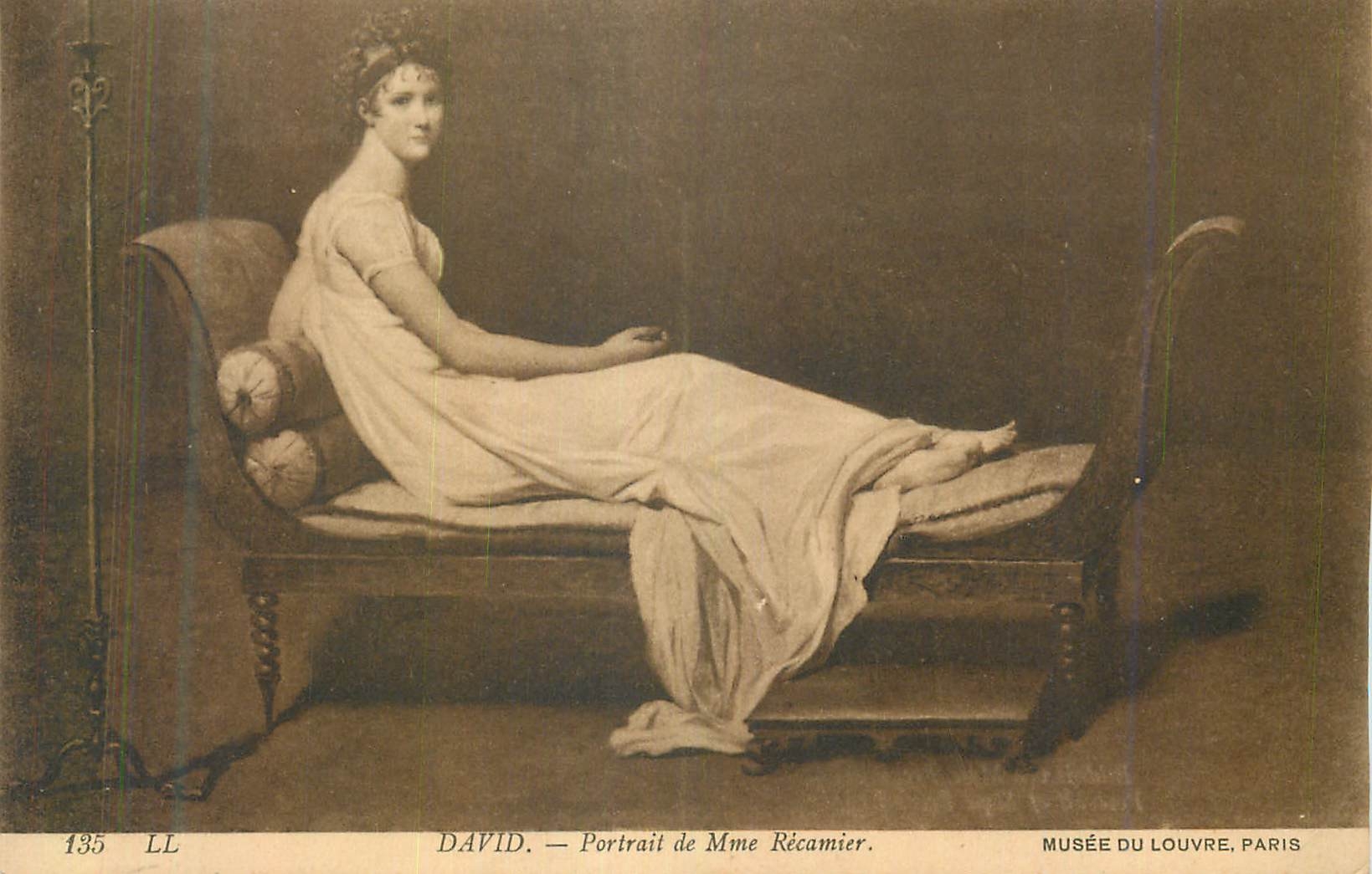 CPA Musee du Louvre Paris David Portail de Mme Recamier