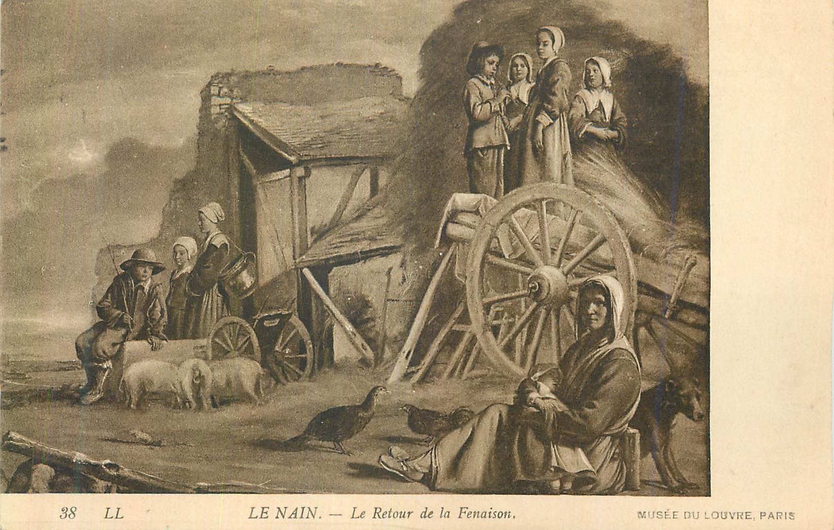 CPA Musee du Louvre Paris Le Nain Le Retour de la Fenaison