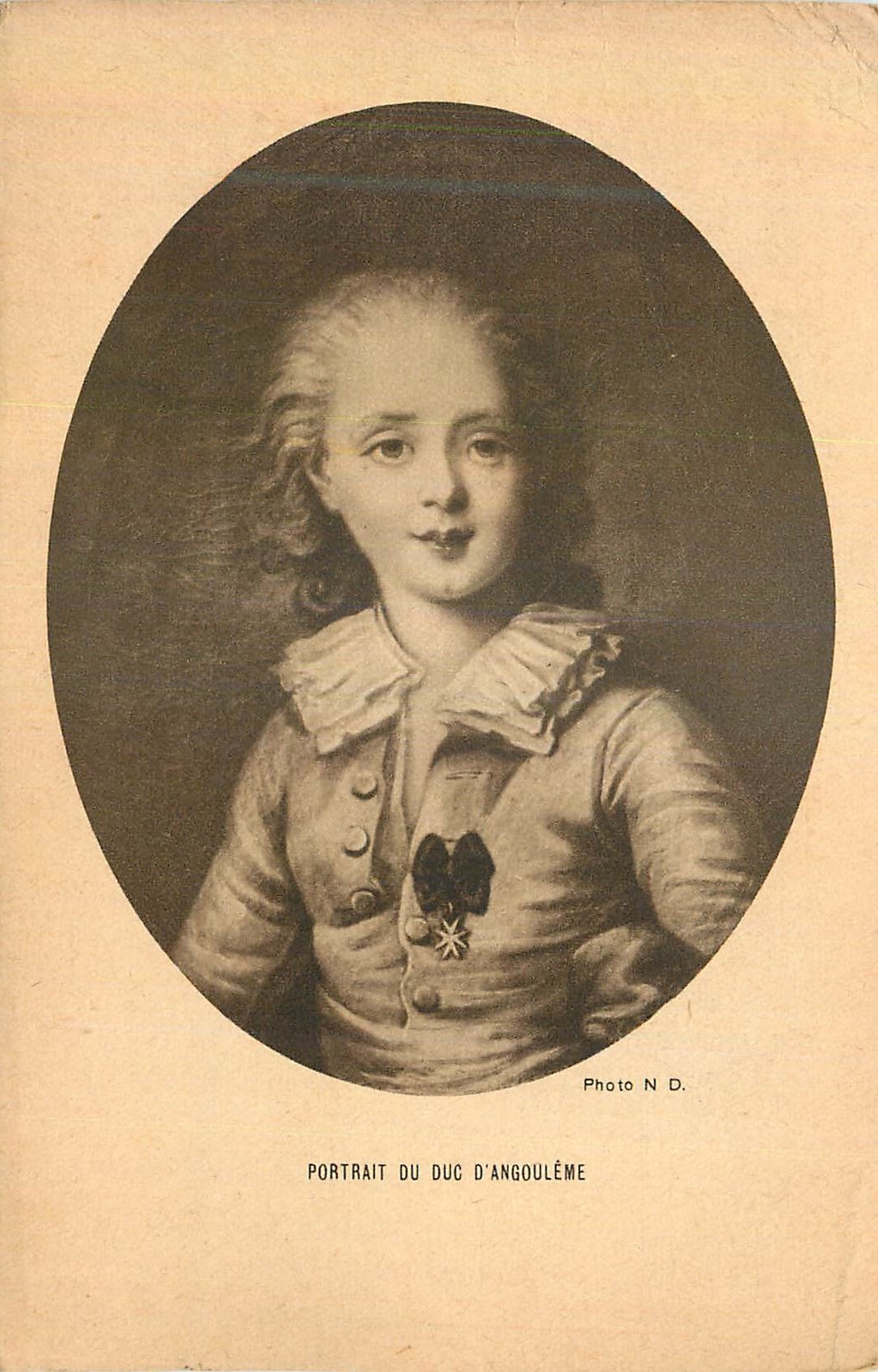 CPA Portrait du Duc d'Angouleme Comite National de l'Enfance Paris