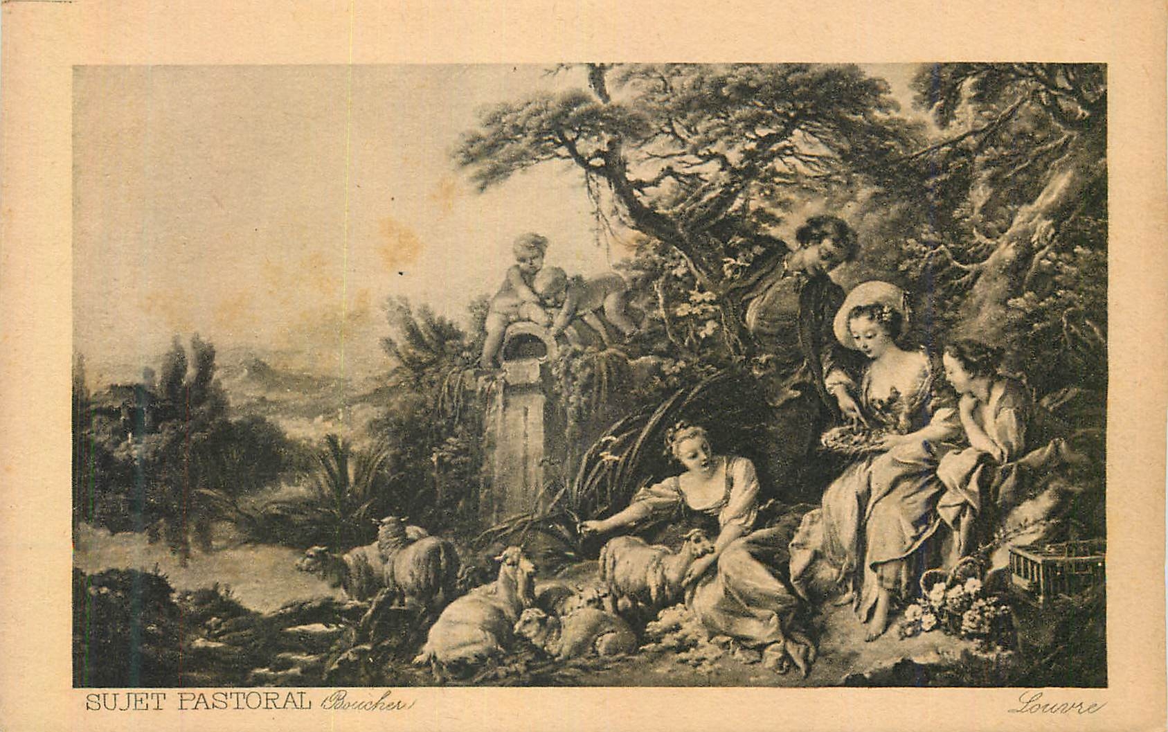 CPA Louvre Sujet Pastoral