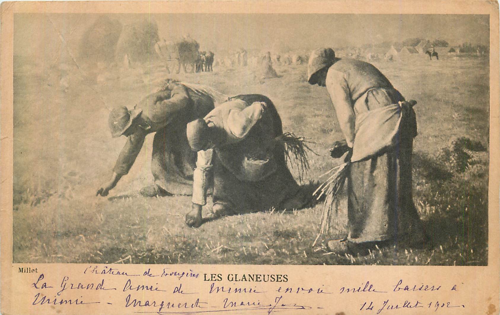 CPA Les Glaneuses Millet