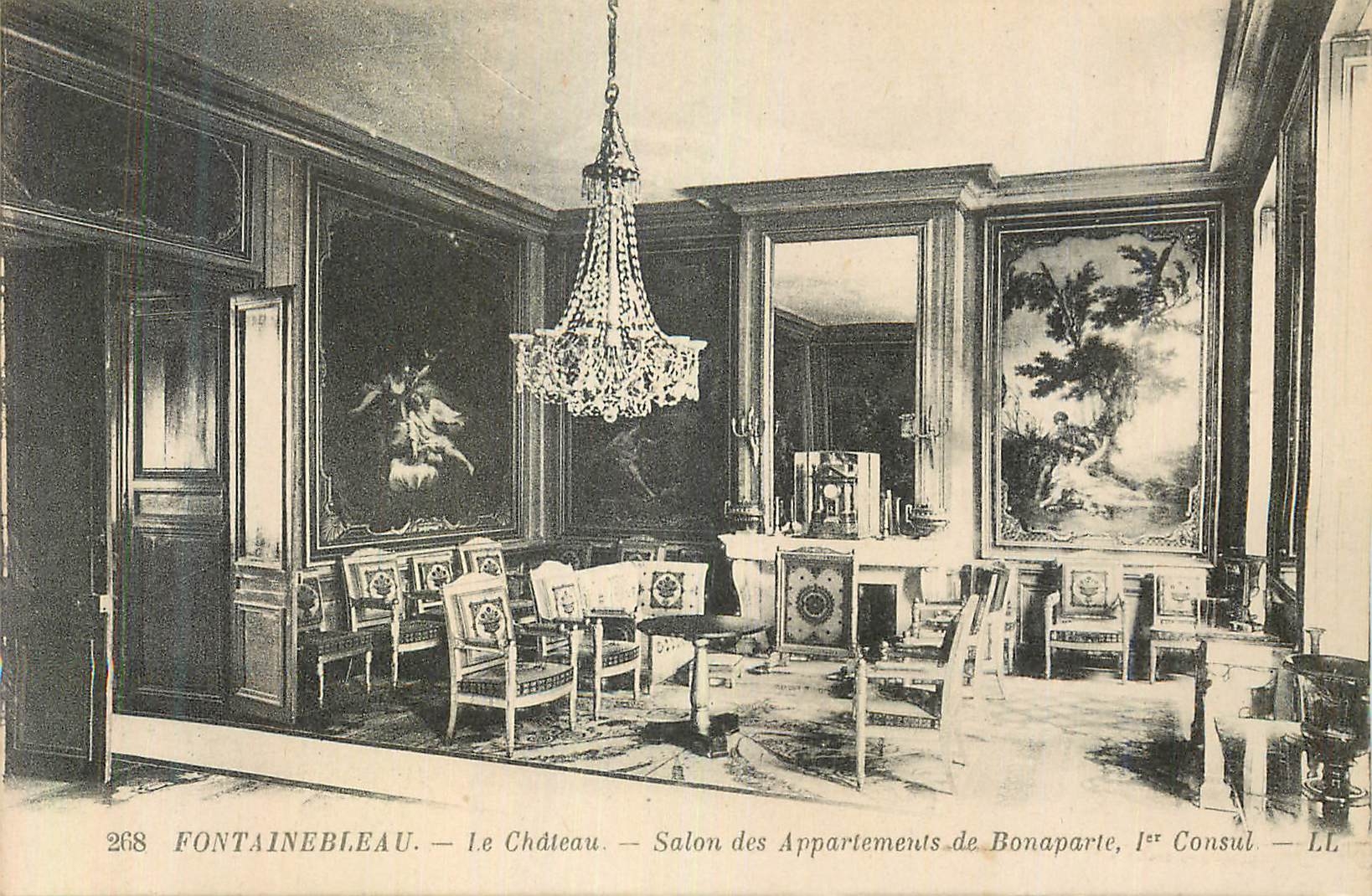 Fontainebleau — Das Schloss — Salon des Appartements de Bonaparte, 1er Consul — LL
