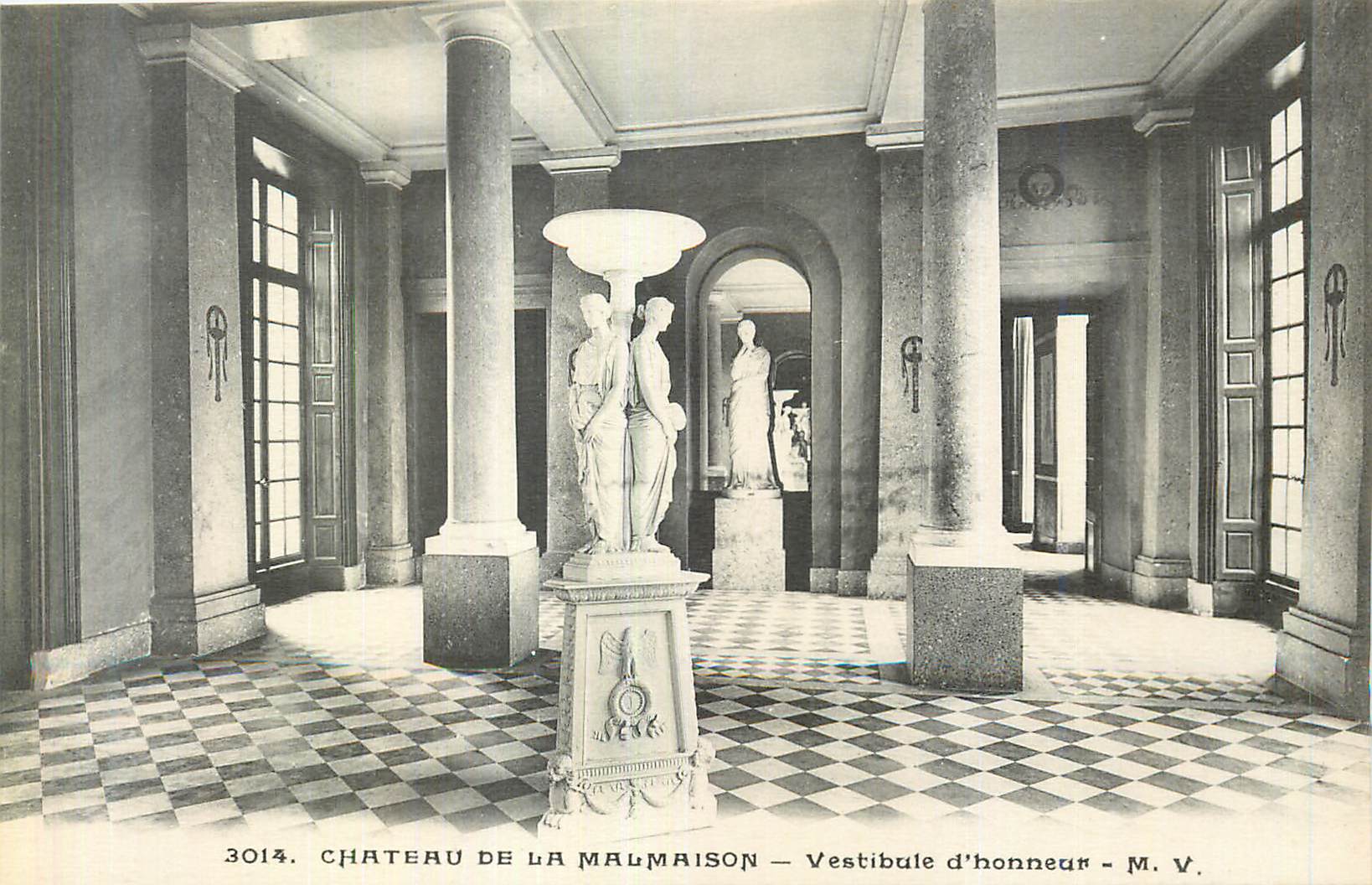 CPA Chateau de la Malmaison Vestibule d'Honneur