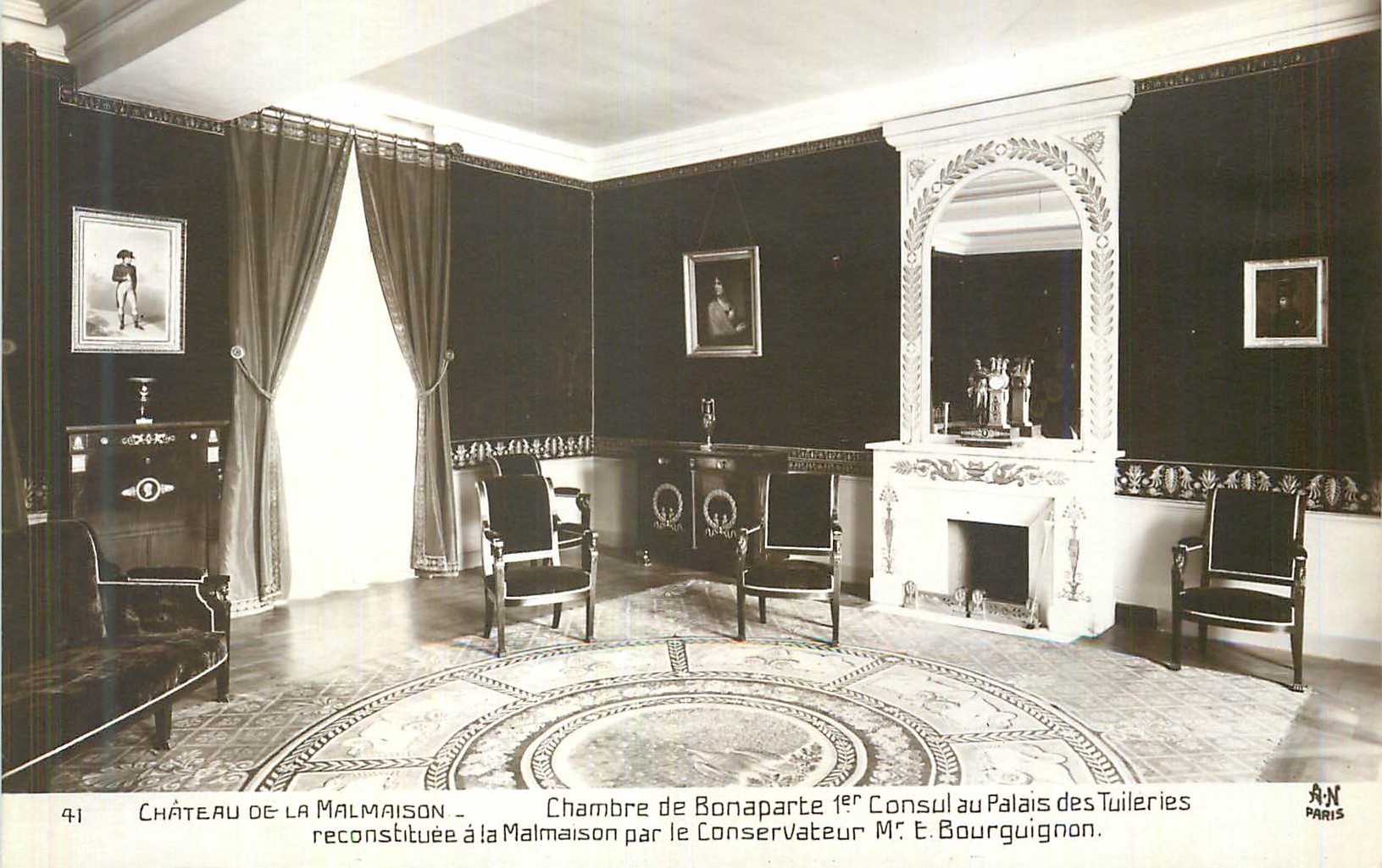 CPA Chateau de la Malmaison Chambre de Bonaparte Ier Consul au Palais des Tuileries