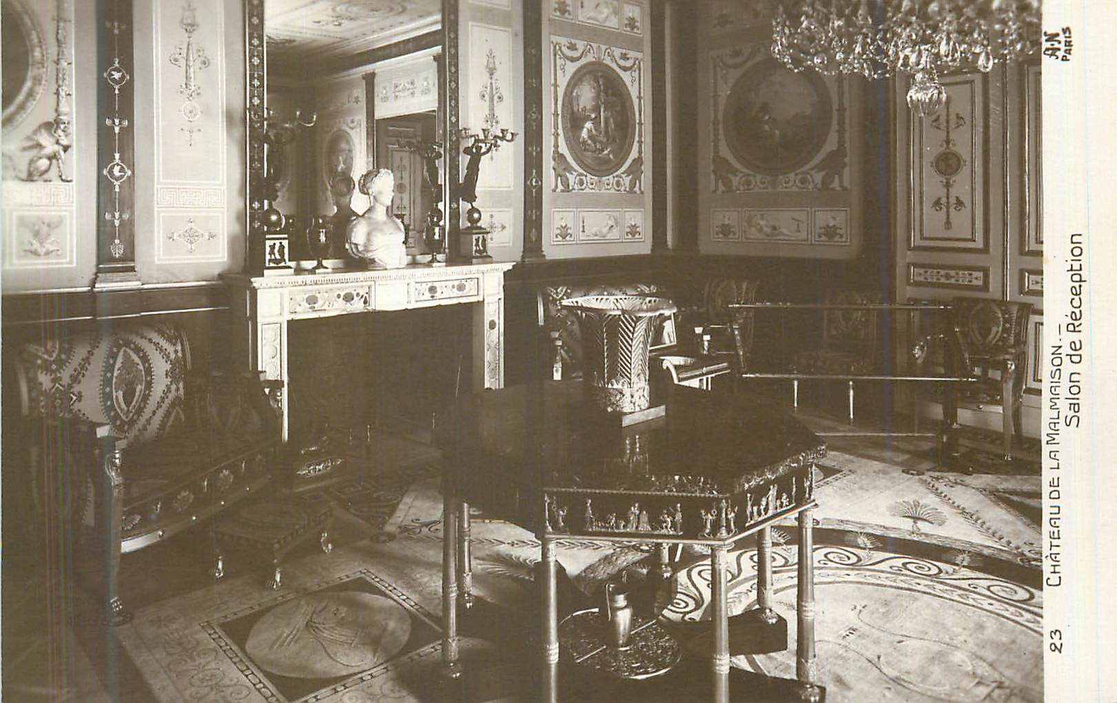CPA Chateau de la Malmaison Salon de Reception