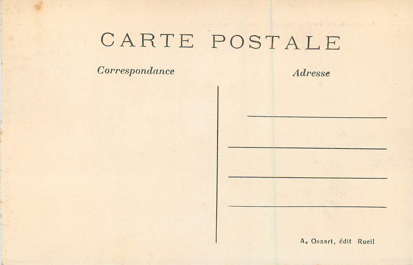 CPA Chateau de la Malmaison Cote Sud Ouest — Rückseite