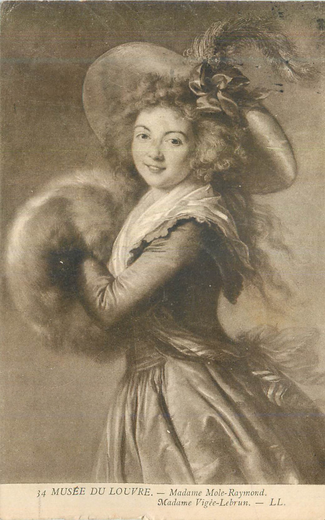 CPA Musee du Louvre Madame Mole Raymond