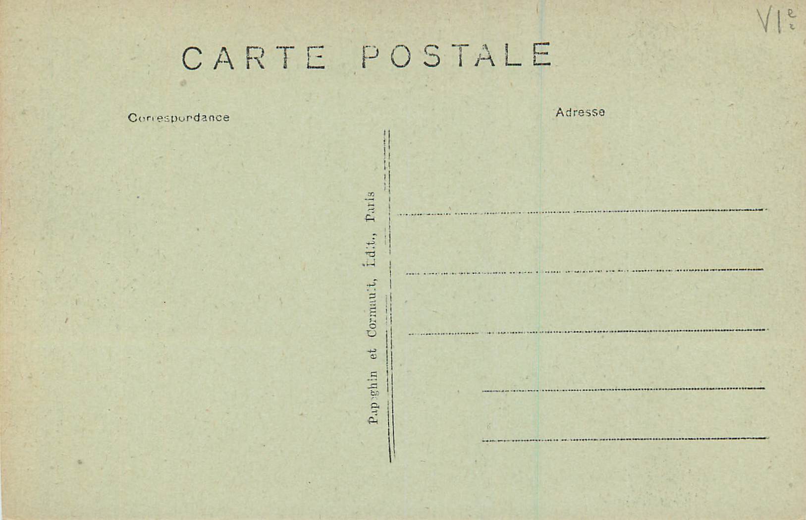 CPA Paris Musee du Luxembourg (Galerie des Sculptures) — Rückseite