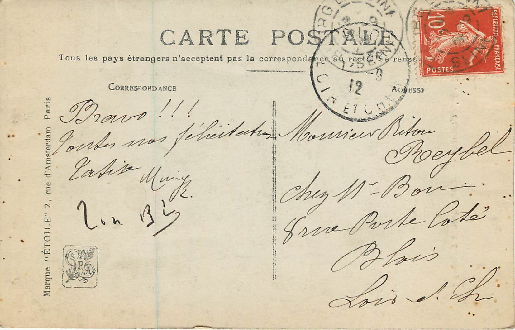 CPA Salon 1910 H Colmaire Le Braconnier Surpris Chasse — Verso