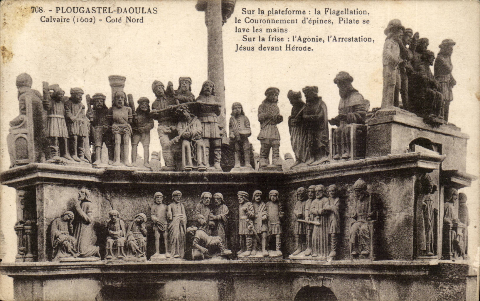 Toulouse - Plougastel Daoulas - Sur la Plateforme - La Flagellation le Couronnement d'epines Pilate - CPA 