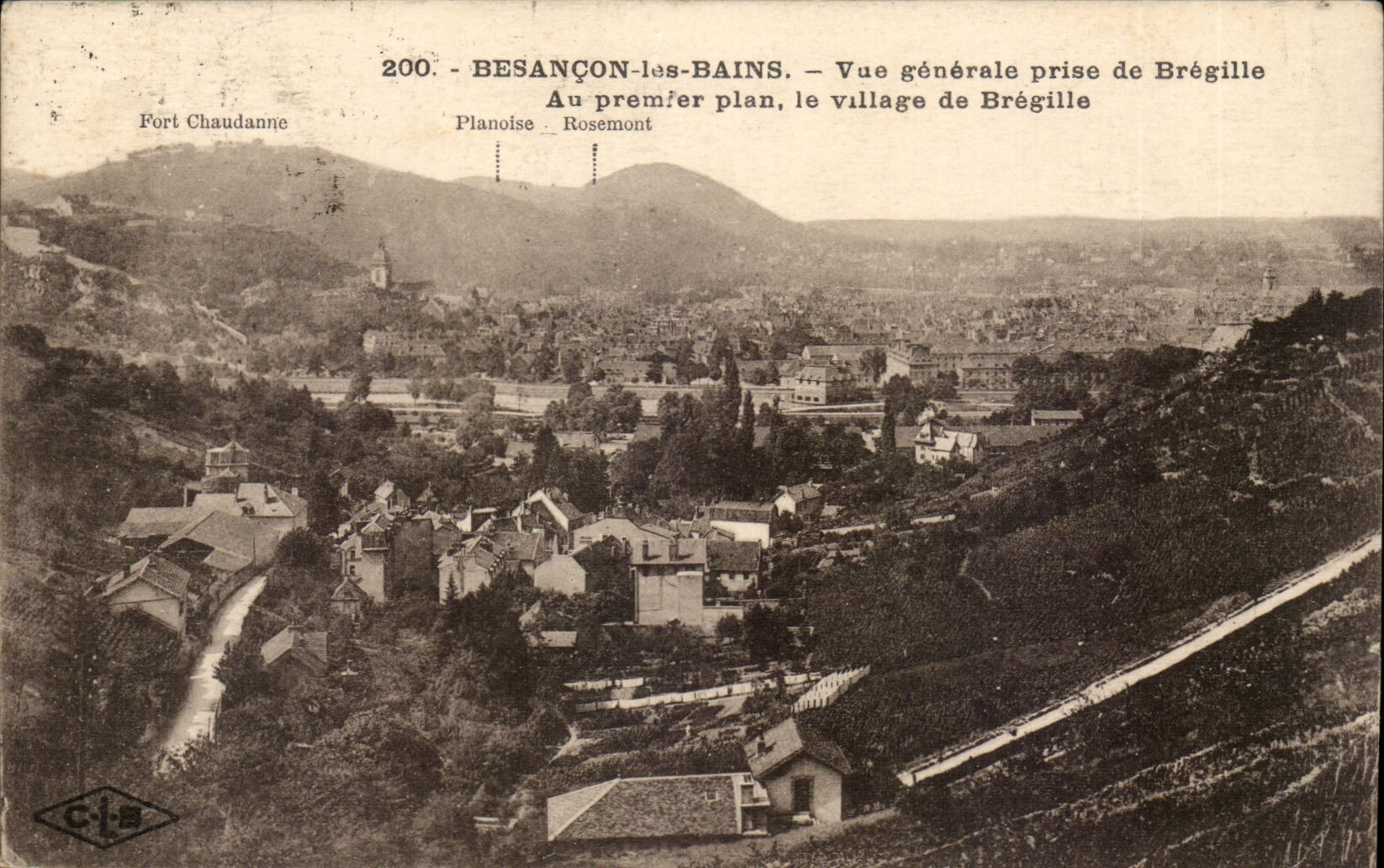 Besançon-les-Bains — Vue générale prise de Brégille — C.I.S. n°200