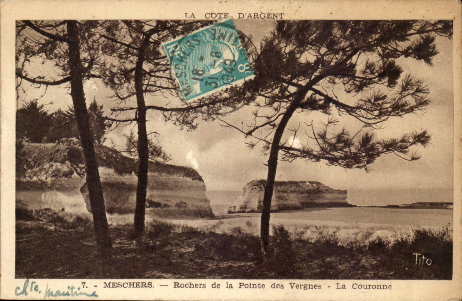Meschers — Rochers de la Pointe des Vergnes - La Couronne — Tito
