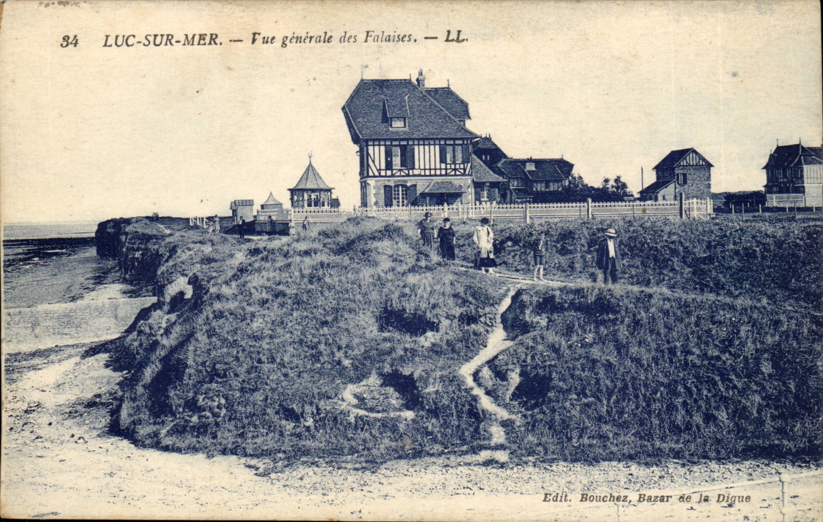 Luc sur Mer - Vue Generale des Falaises - CPA 