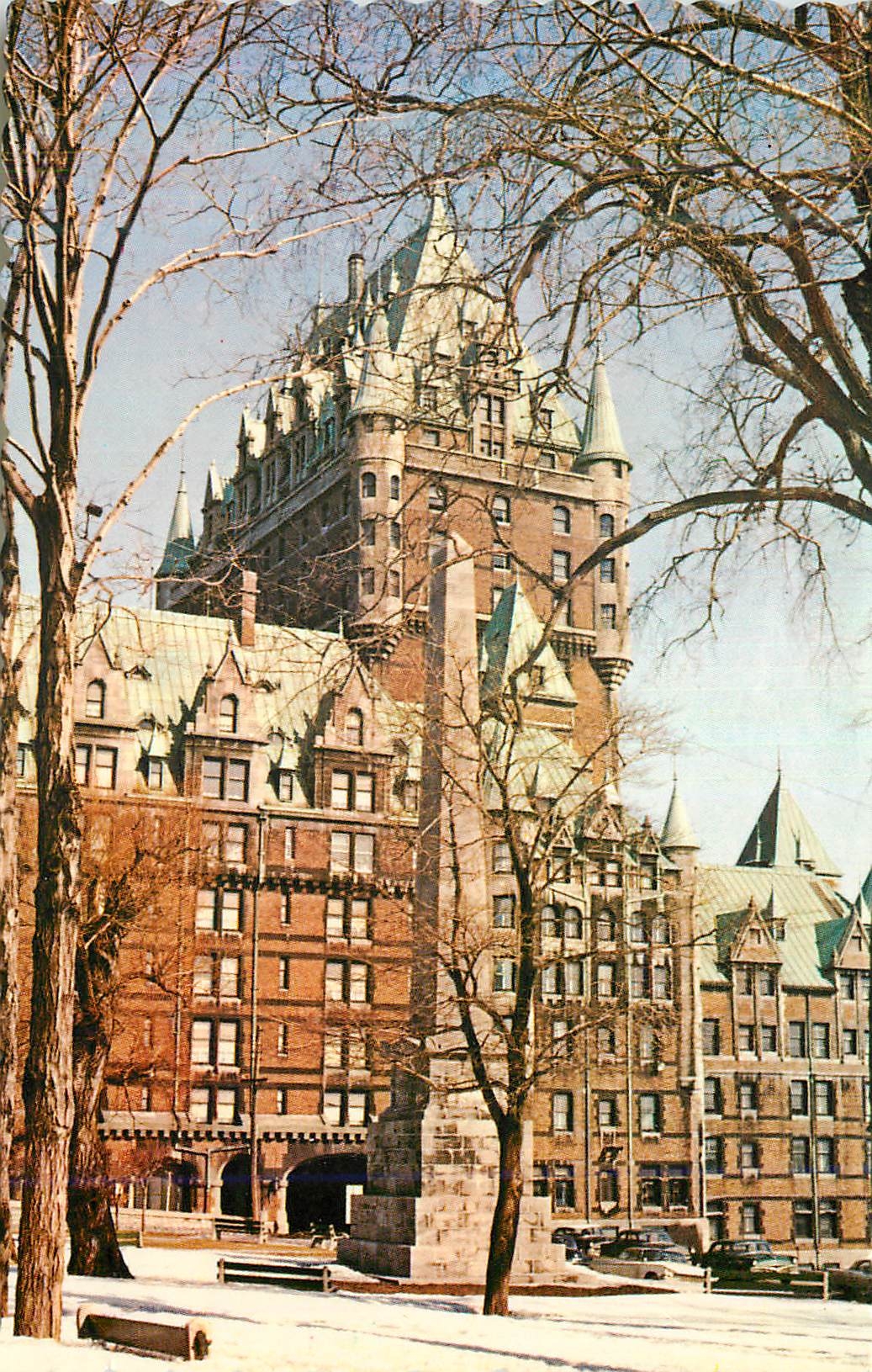 CPM Le Chateau Frontenac sous la Neige Quebec Canada