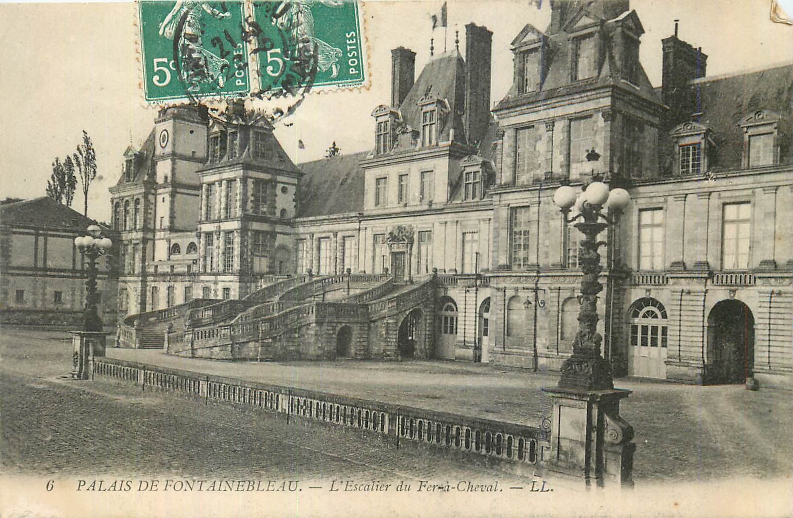 Schloss Fontainebleau — Die Eisenpferdestiege — LL.