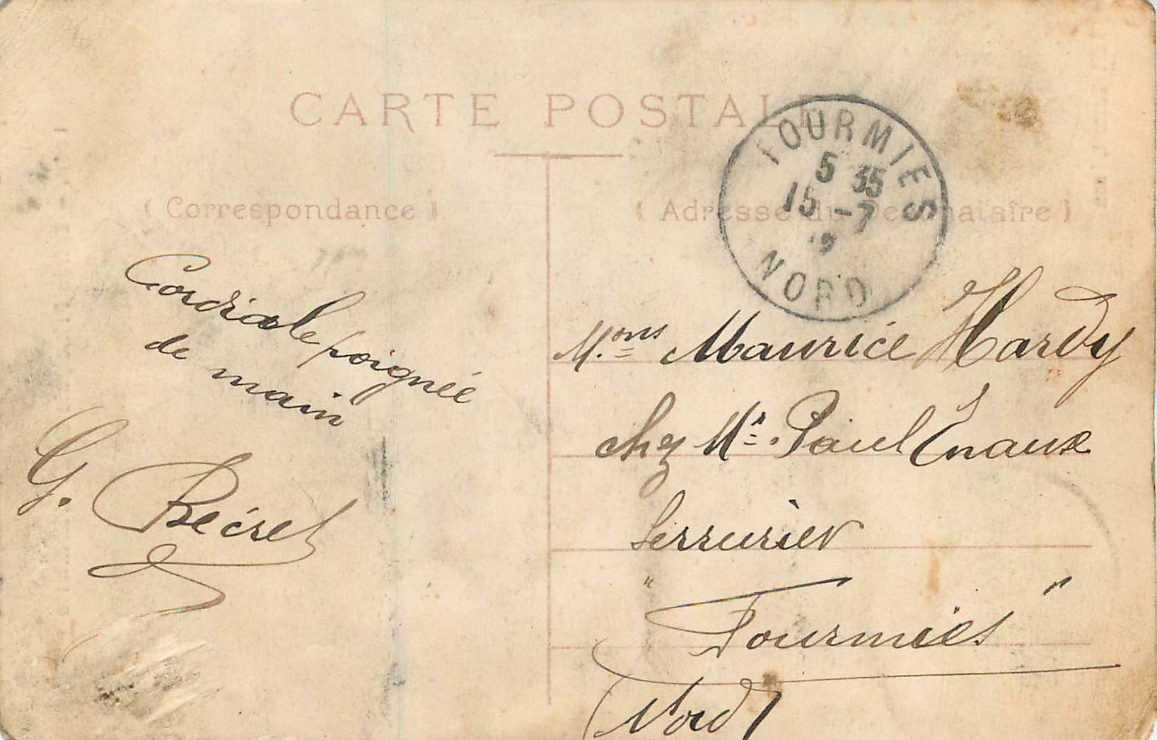 CPA Laon Entree Principale du 29e d'Artillerie — Rückseite